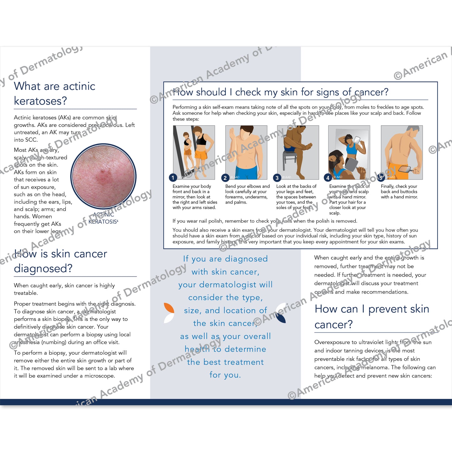 Skin Cancer Pamphlet