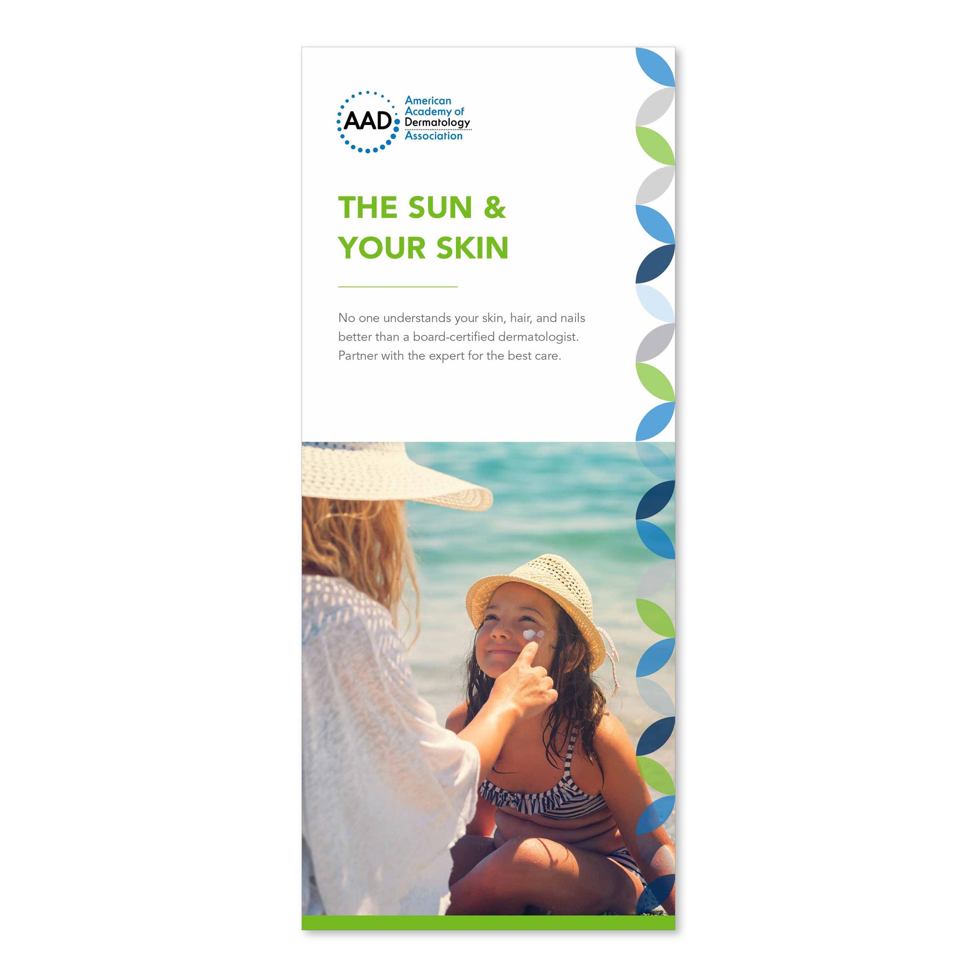 The Sun & Your Skin pamphlet by AAD. 