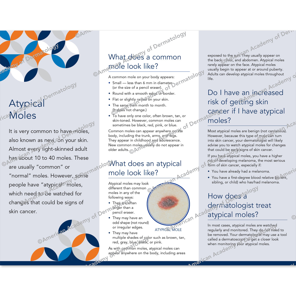 Atypical Moles Pamphlet