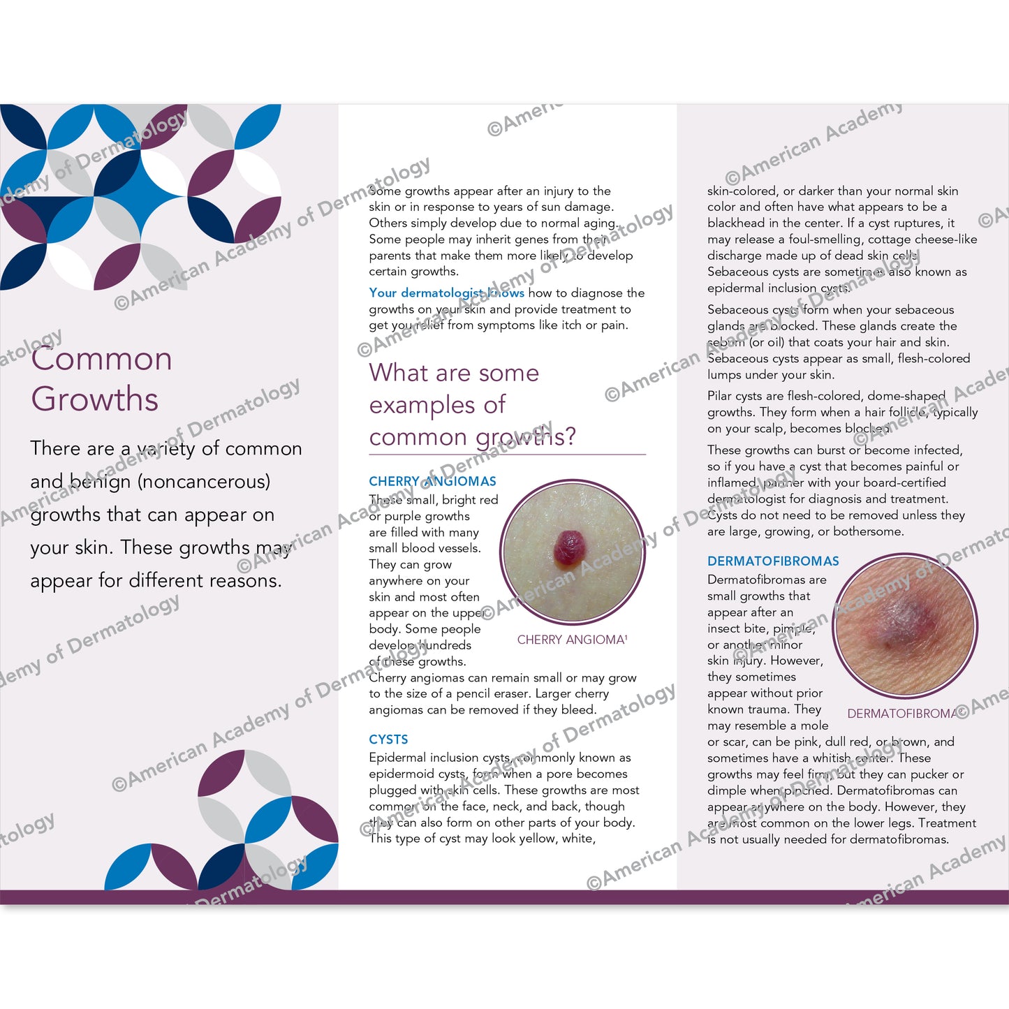 Common Growths Pamphlet