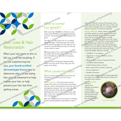 Hair Loss & Hair Restoration Pamphlet