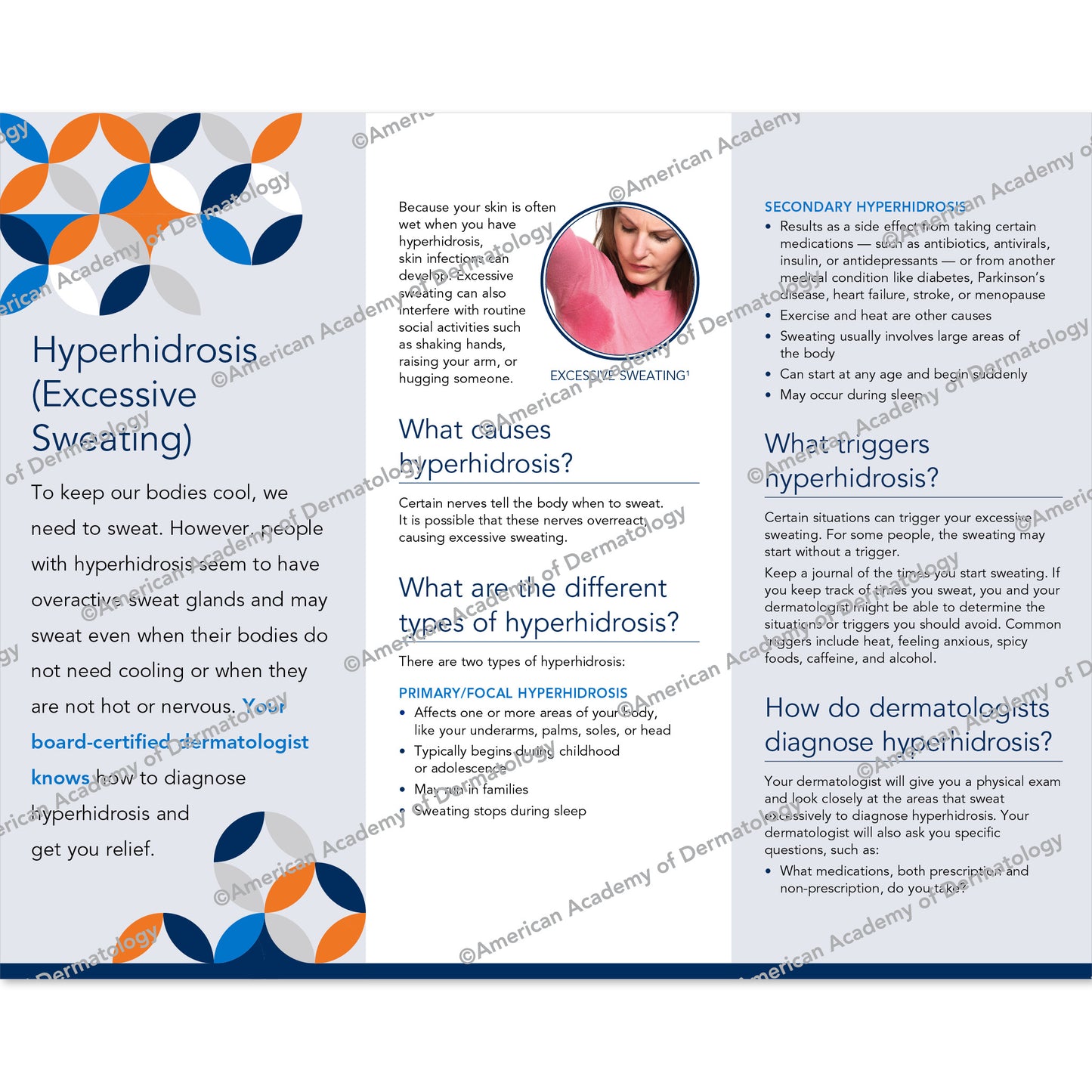 Hyperhidrosis (Excessive Sweating) Pamphlet