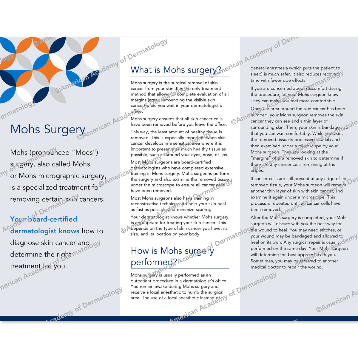 Mohs Surgery Pamphlet