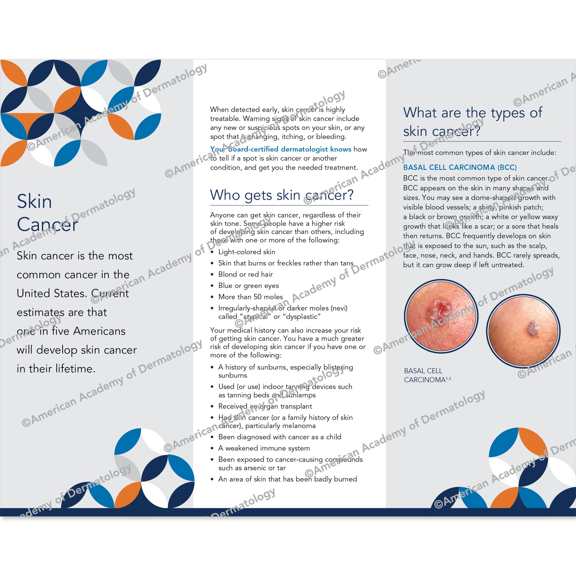 Skin Cancer Pamphlet 
