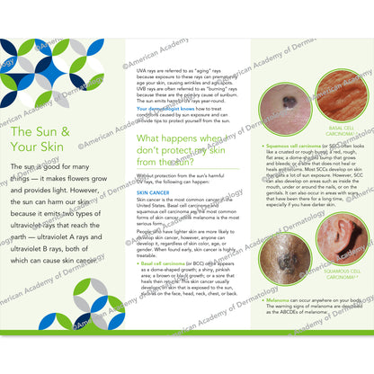 The Sun & Your Skin Pamphlet