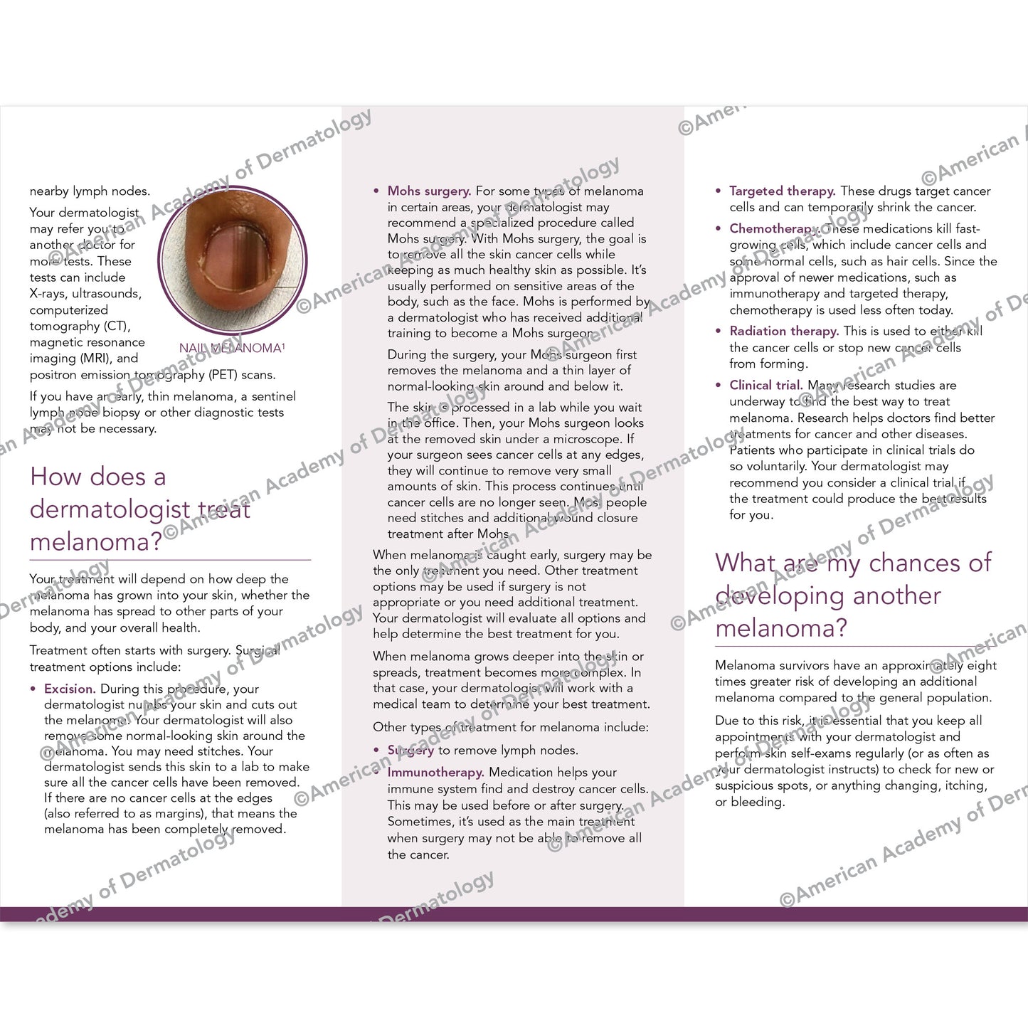 Melanoma Pamphlet