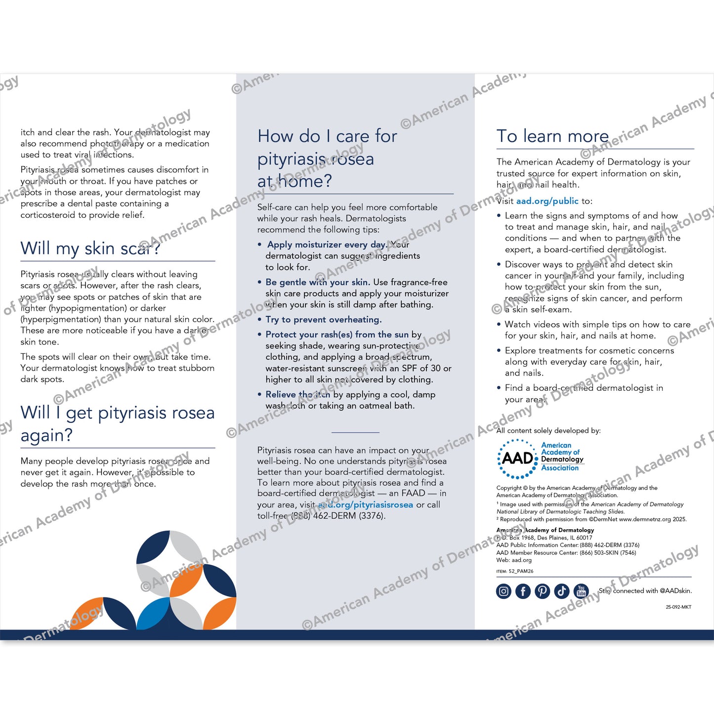 Pityriasis Rosea Pamphlet