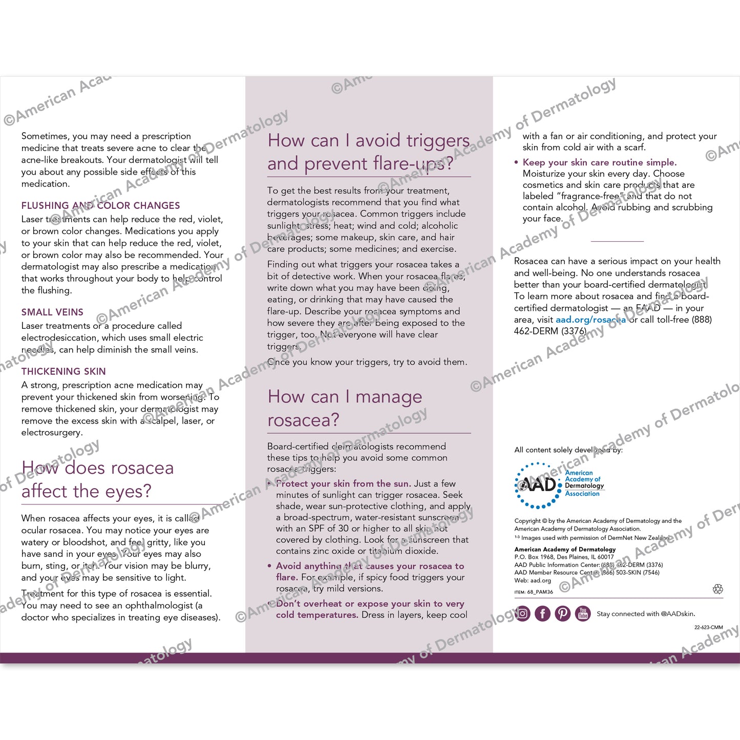 Rosacea Pamphlet