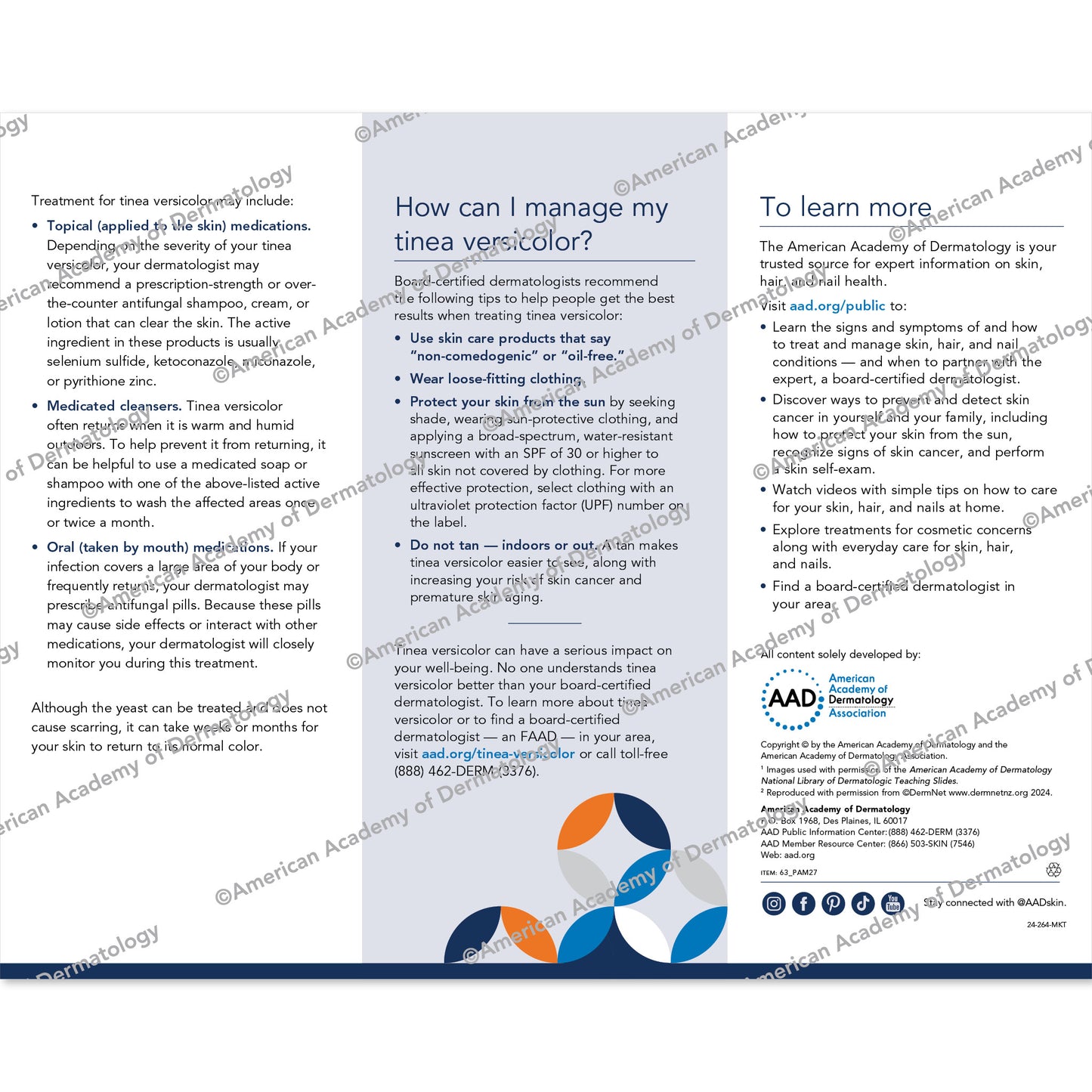 Tinea Versicolor Pamphlet