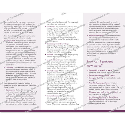Warts Pamphlet