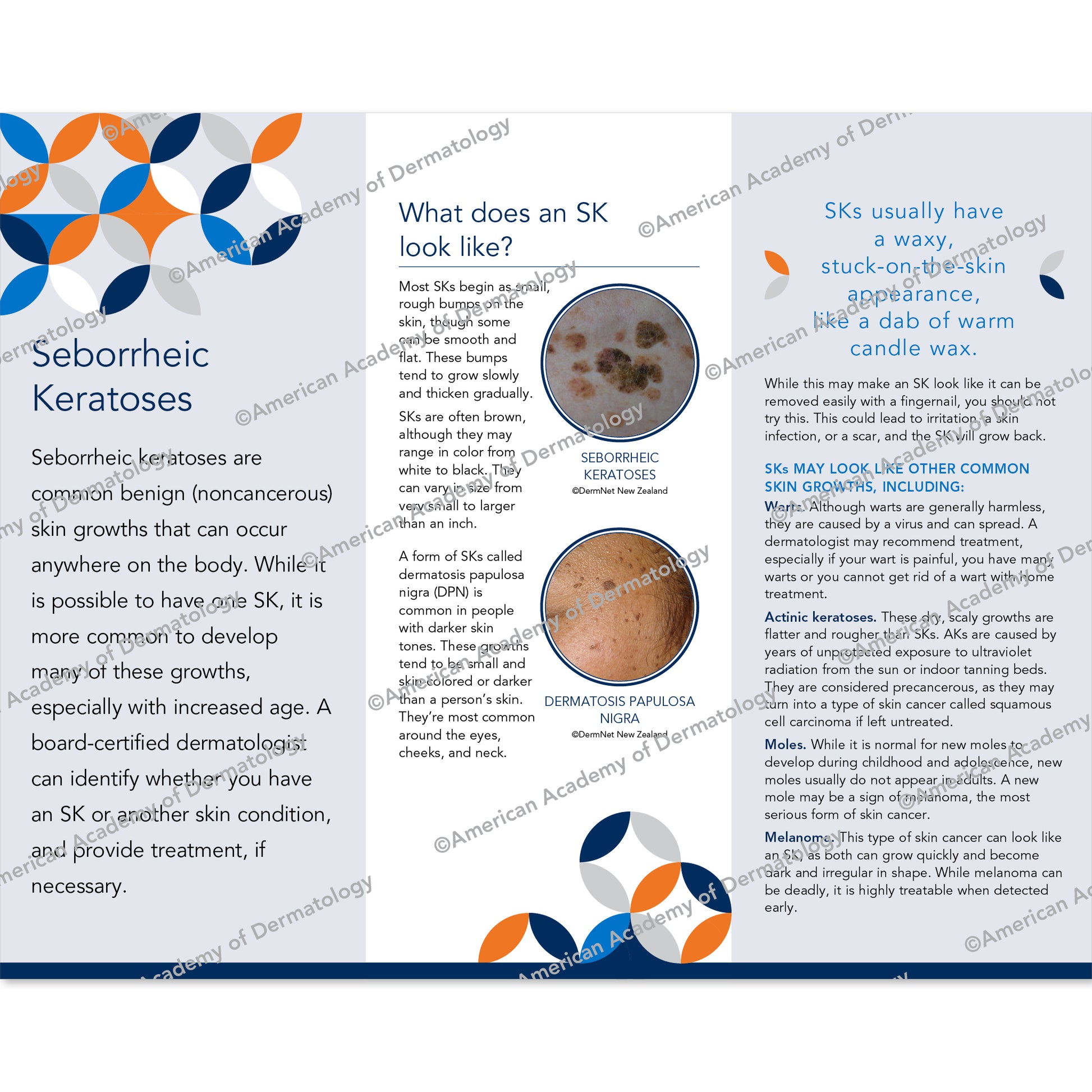 Seborrheic Keratoses Pamphlet