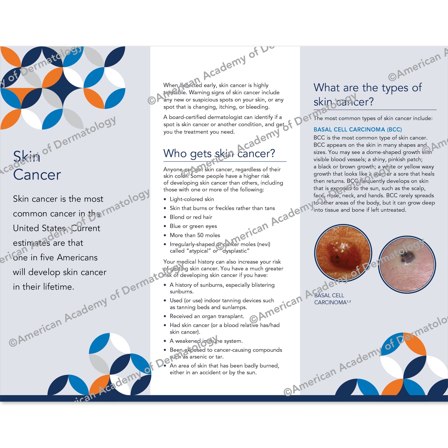 Skin Cancer Pamphlet