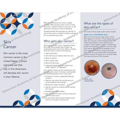Skin Cancer Pamphlet